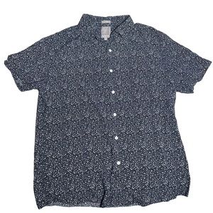Men’s A-Frame short sleeve button down - size large